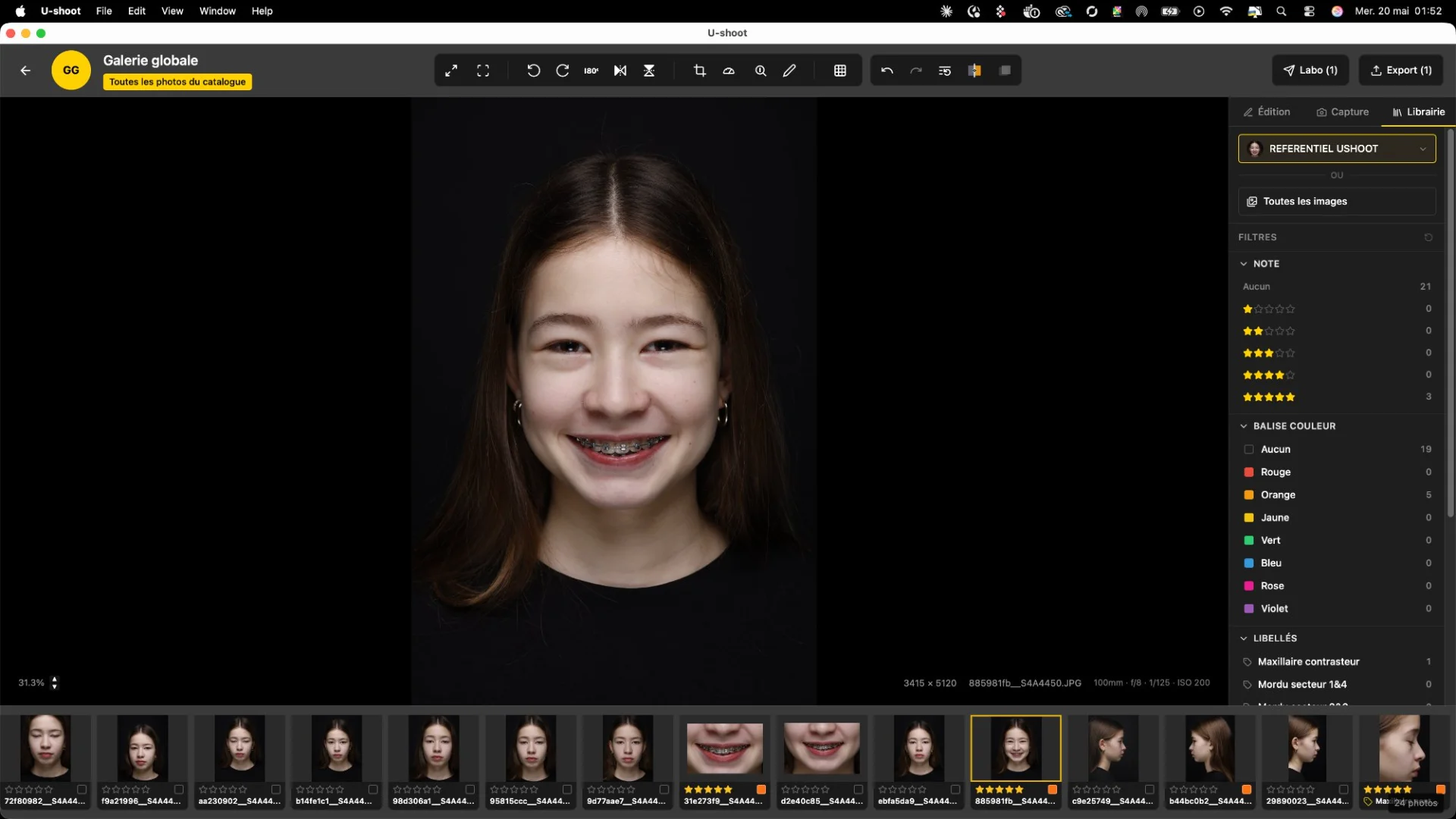 USHOOT — galerie globale, vue Librairie d'un patient